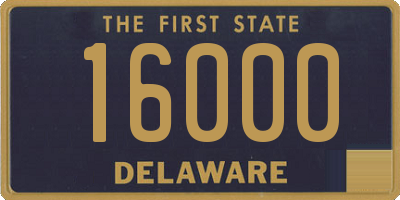 DE license plate 16000