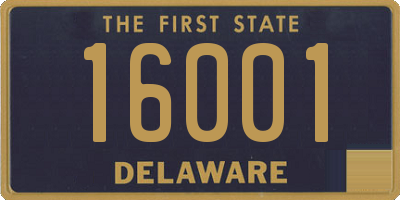 DE license plate 16001