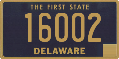 DE license plate 16002