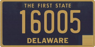 DE license plate 16005