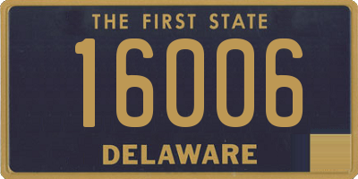 DE license plate 16006