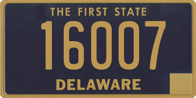 DE license plate 16007