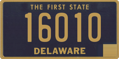 DE license plate 16010