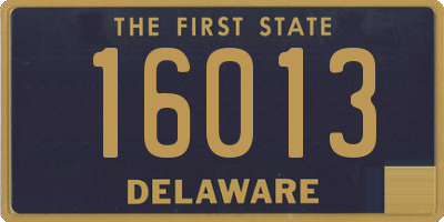 DE license plate 16013