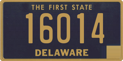 DE license plate 16014