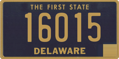 DE license plate 16015