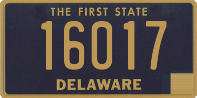 DE license plate 16017