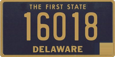 DE license plate 16018