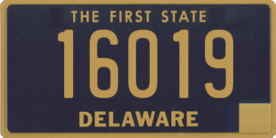 DE license plate 16019