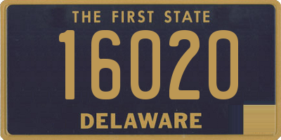 DE license plate 16020