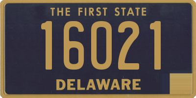 DE license plate 16021