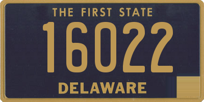 DE license plate 16022