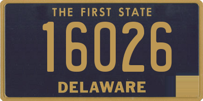 DE license plate 16026