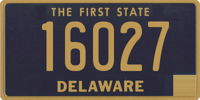 DE license plate 16027