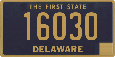 DE license plate 16030