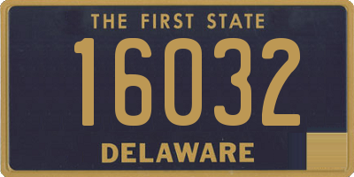 DE license plate 16032