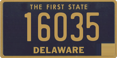 DE license plate 16035