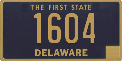 DE license plate 1604