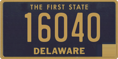 DE license plate 16040