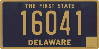 DE license plate 16041