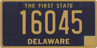 DE license plate 16045