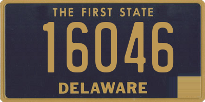 DE license plate 16046