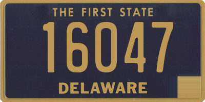 DE license plate 16047