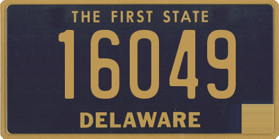 DE license plate 16049