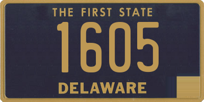DE license plate 1605