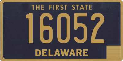 DE license plate 16052