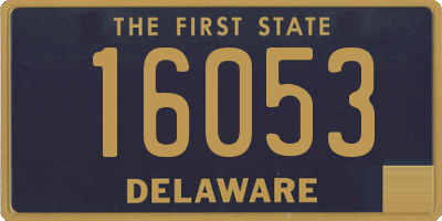 DE license plate 16053