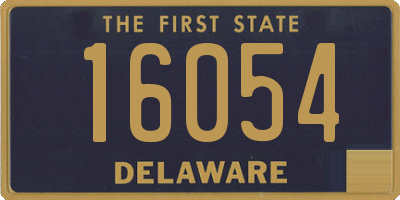 DE license plate 16054