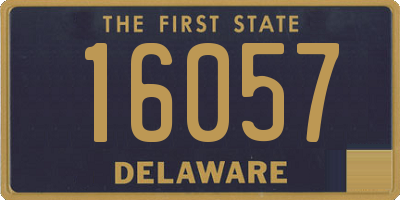 DE license plate 16057