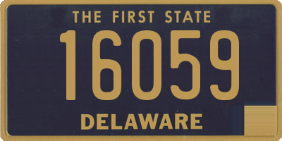 DE license plate 16059