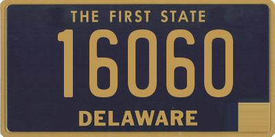 DE license plate 16060