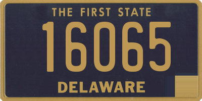 DE license plate 16065