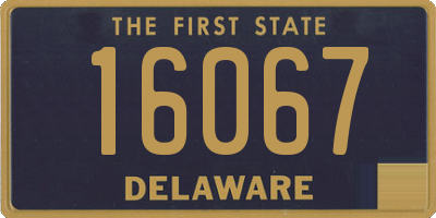 DE license plate 16067