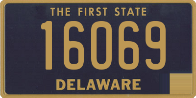 DE license plate 16069