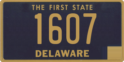 DE license plate 1607