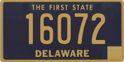 DE license plate 16072