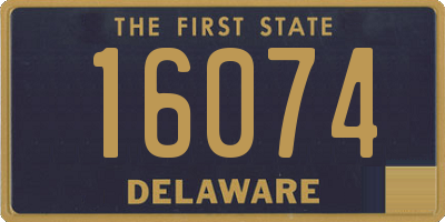 DE license plate 16074