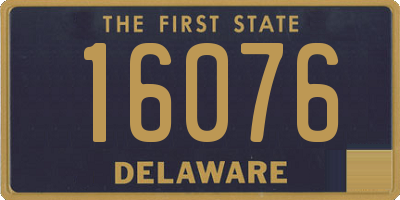 DE license plate 16076