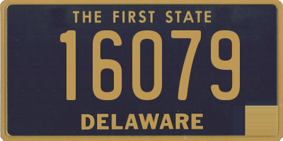 DE license plate 16079