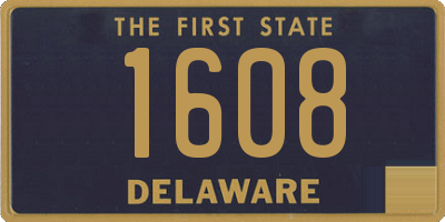 DE license plate 1608