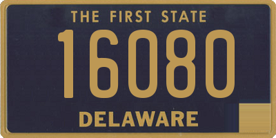 DE license plate 16080