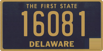 DE license plate 16081