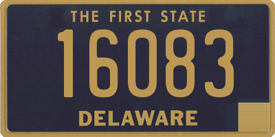 DE license plate 16083