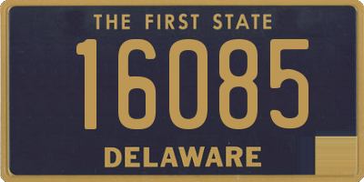 DE license plate 16085