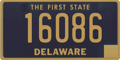 DE license plate 16086