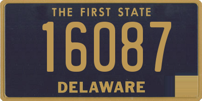 DE license plate 16087